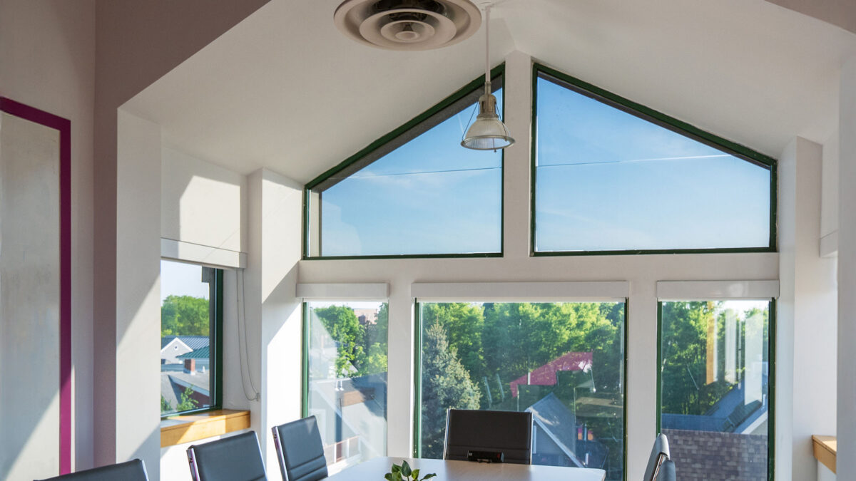 Conference room at 212 Elm Street in Davis Square in Somerville, MA.