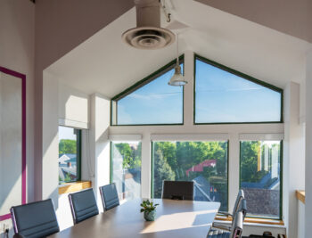 Conference room at 212 Elm Street in Davis Square in Somerville, MA.
