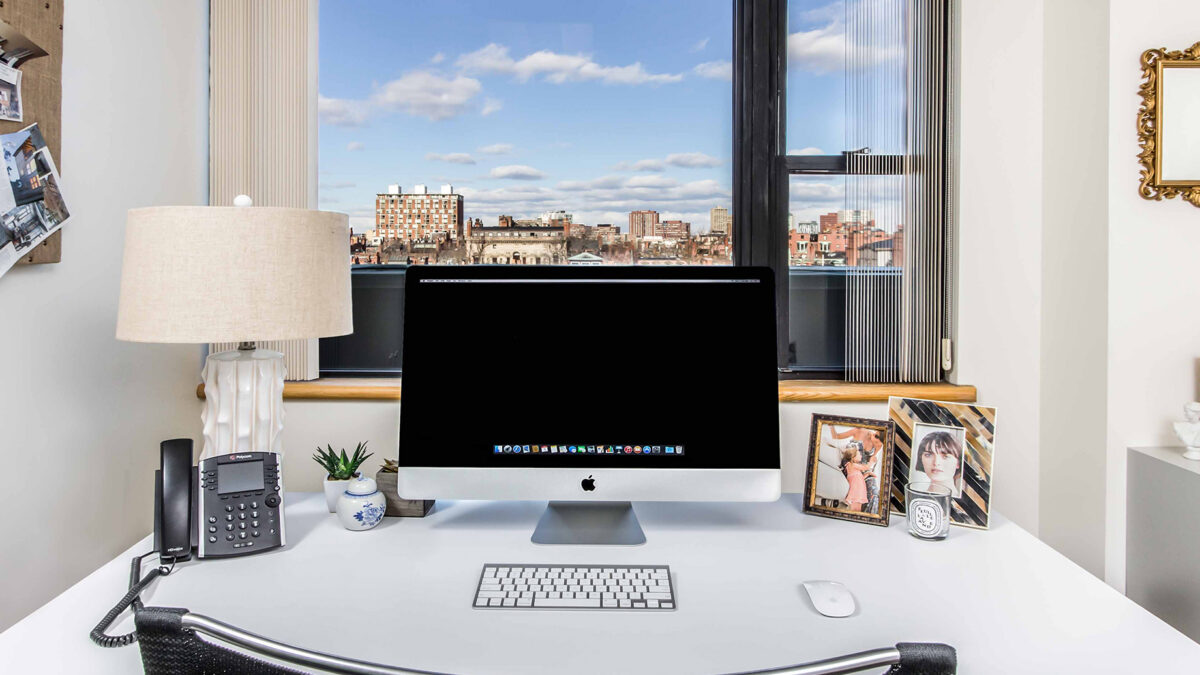 Office with a view at 745 Boylston Street in Boston's Back Bay.