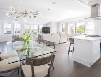 20 Straight Wharf in Nantucket - Penthouse Living Room, Dining Room, Kitchen