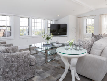 20 Straight Wharf in Nantucket - Penthouse Living Room