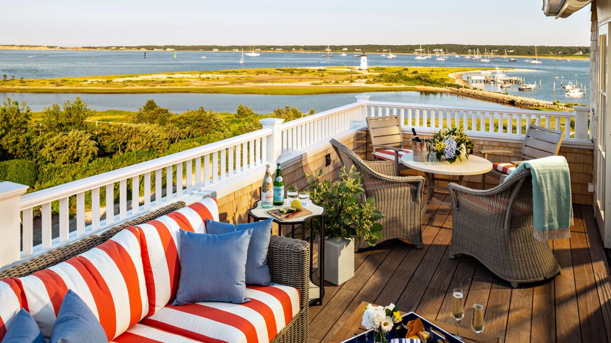 Harbor View Hotel Martha's Vineyard, Skyhouse Deck overlooking Edgartown Harbor