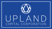 Upland Capital logo blue background